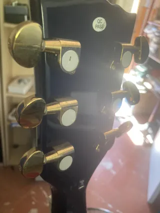 Guitarra Harley Benton Les Paul y ampli Washburn