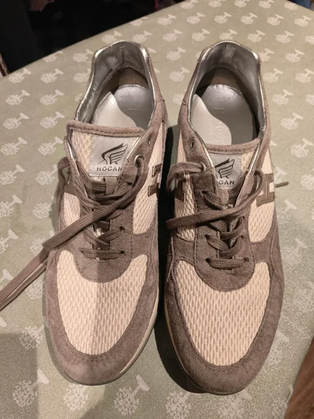 Scarpe Hogan donna beige/marrone