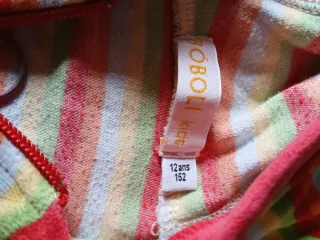 Ropa a rayas con cremallera boboli