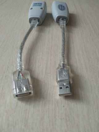 Adaptador USB a RJ45 Macho Hembra