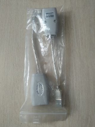 Adaptador USB a RJ45 Macho Hembra