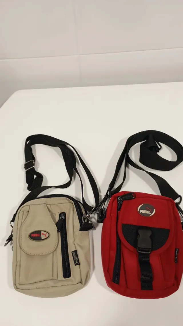 Bolsas bandolera Puma (beige y roja)