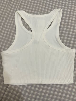 Alo Yoga Top Blanco Mujer