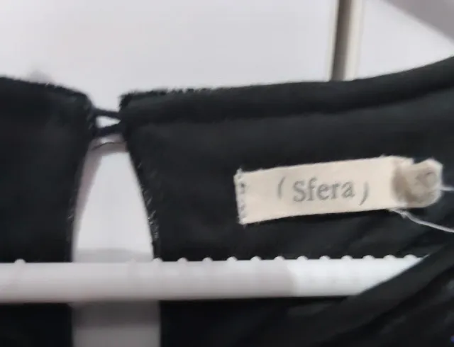 Vestido negro lentejuelas talla 11-12 Sfera