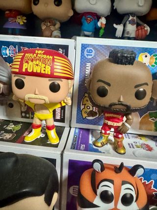 2 Funko Pop Hulk Hogan y MR T 