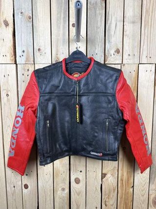 CHAQUETA T-XS DE MOTO GARIBALDI HONDA NEGRO 