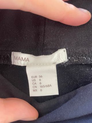 Pantalones Maternidad H&M Negros Talla 34