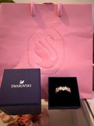 Anillo Swarovski Oro Rosa