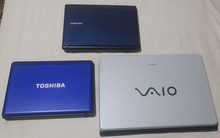 Lote de 3 portátiles 
Sony, Samsung, Toshiba.