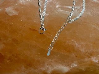 Pulsera doble plateada