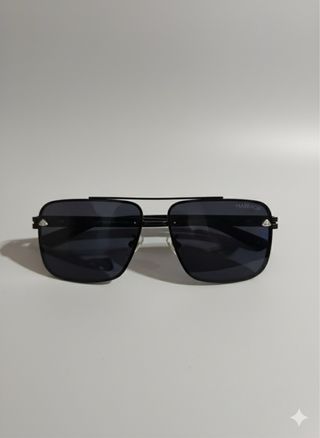 Gafas de sol Maybach Aviador Negras Plata