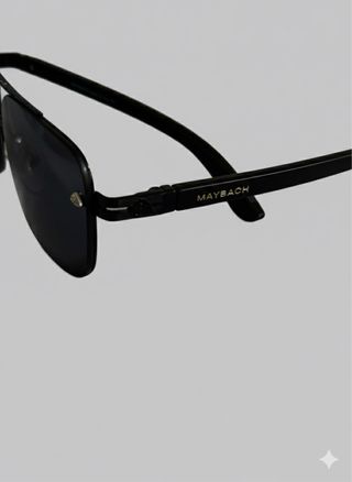 Gafas de sol Maybach Aviador Negras Plata