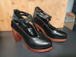 Zapatos Kling T-Strap Tacón Plataforma Talla 39