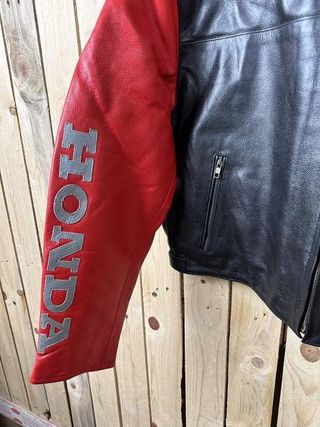 CHAQUETA T-L DE MOTO GARIBALDI HONDA NEGRO 1