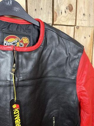 CHAQUETA T-L DE MOTO GARIBALDI HONDA NEGRO 1