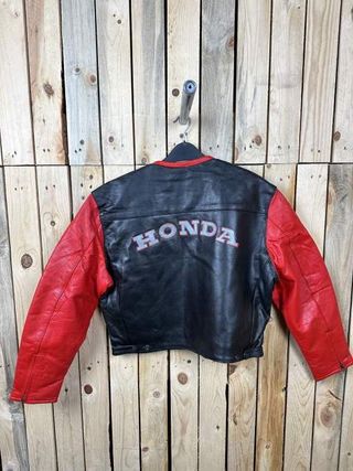 CHAQUETA T-L DE MOTO GARIBALDI HONDA NEGRO 1
