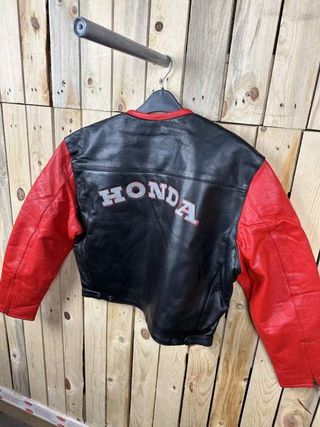 CHAQUETA T-L DE MOTO GARIBALDI HONDA NEGRO 1