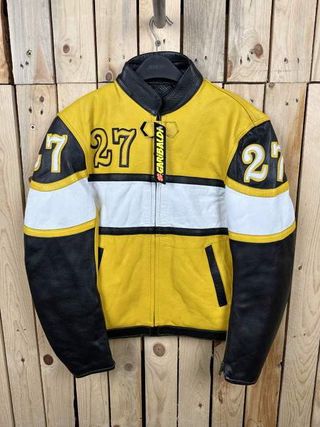 CHAQUETA T-S DE MOTO GARIBALDI AMARILLO 27 B