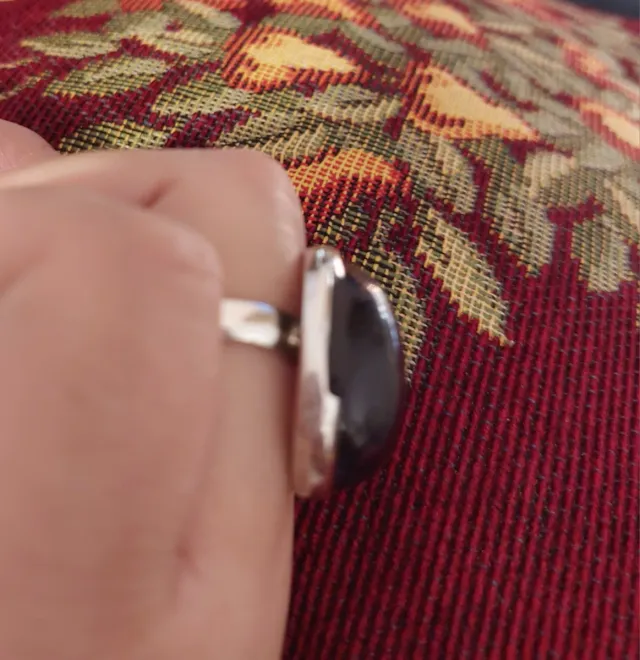 Anillo Plata Amatista Talla 16