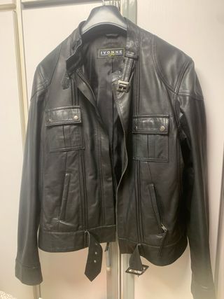 Cazadora Piel Mujer IVONNE Negra