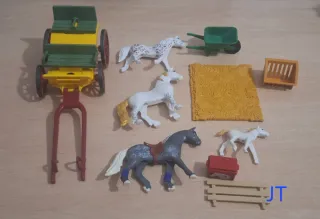 Playmobil Carro, Caballos y Accesorios