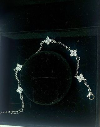 Conjunto Pendientes y Pulsera Trébol Plata