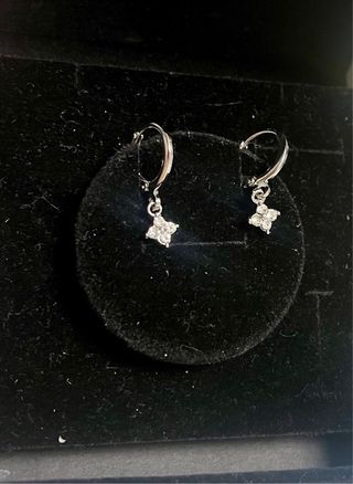 Conjunto Pendientes y Pulsera Trébol Plata