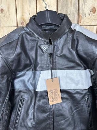 CHAQUETA T-M DE MOTO GARIBALDI NEGRA 1