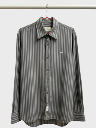 Camisa Thomas Burberry rayas gris Talla L