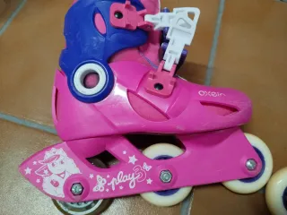 Patines infantiles rosas.