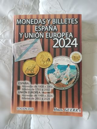 Libro Monedas y Billetes España Unión Europea 2024