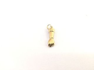 Colgante Oro 19k Mano Puño