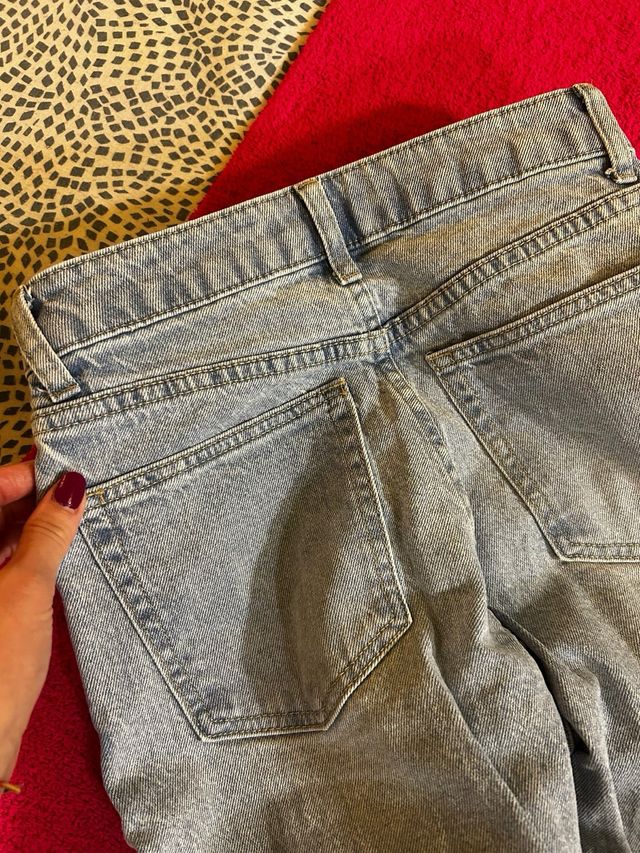 Pantalón wide leg azul