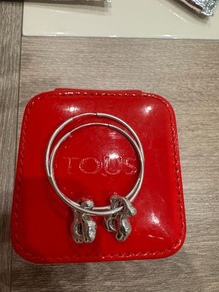 Pendientes Tous Aro Plata Oso