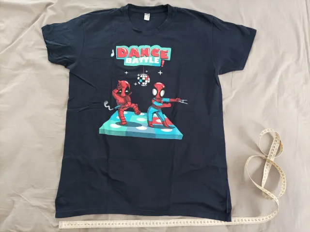 Camiseta unisex Deadpool Spiderman Talla M