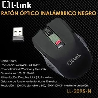 Ratón Inalámbrico D-Link Gaming Negro