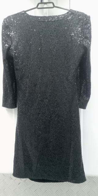Vestido lentejuelas negro