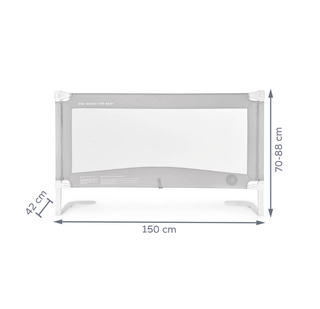 Barrera Cama Bebé 150x88 Gris
