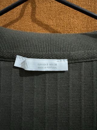 Camiseta Polo Verde Oliva Manga Corta