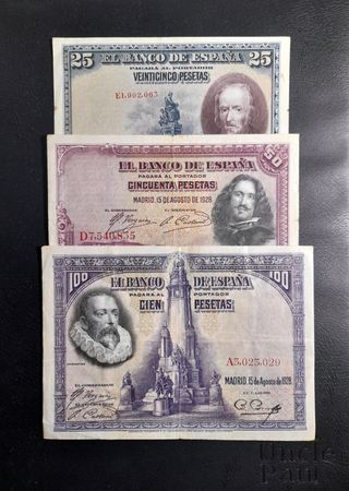 🇪🇸 Lote Billetes 1928