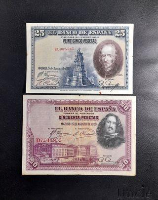 🇪🇸 Lote Billetes 1928