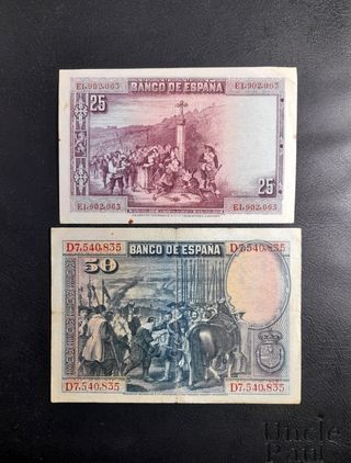 🇪🇸 Lote Billetes 1928