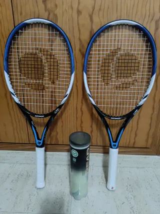 2 Raquetas Tenis + Tubo Pelotas HEAD