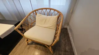 Sillón de mimbre IKEA