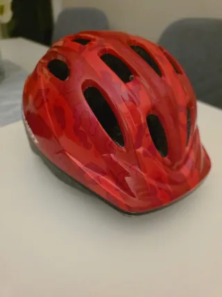 Casco infantil para bici rojo