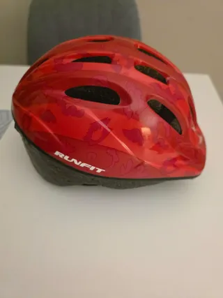 Casco infantil para bici rojo