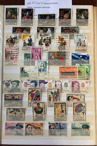 Lote colección Sellos España con matasellos