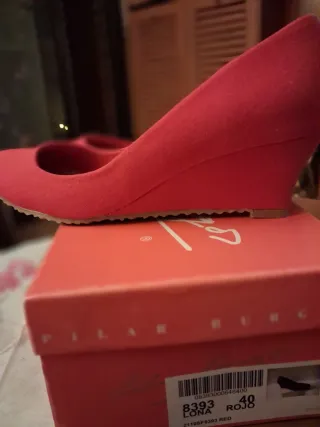 Zapatos Pilar Burgos Rojos Talla 40
