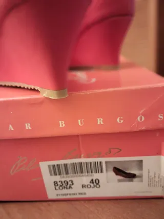 Zapatos Pilar Burgos Rojos Talla 40