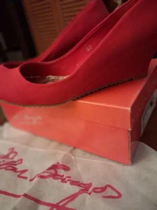 Zapatos Pilar Burgos Rojos Talla 40